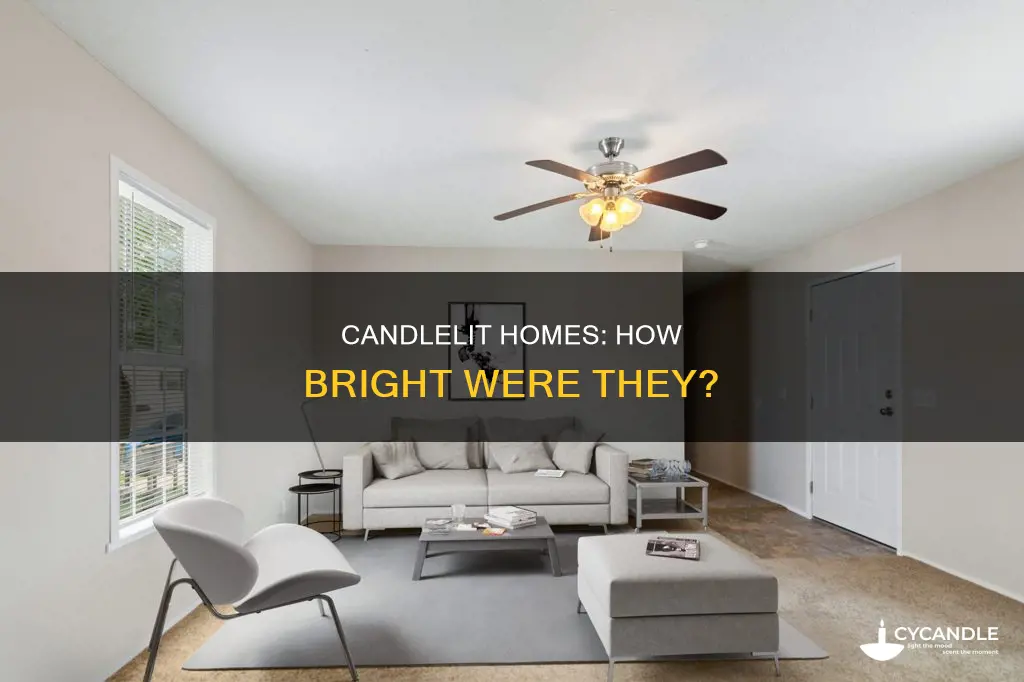 how bright were candle lit homes