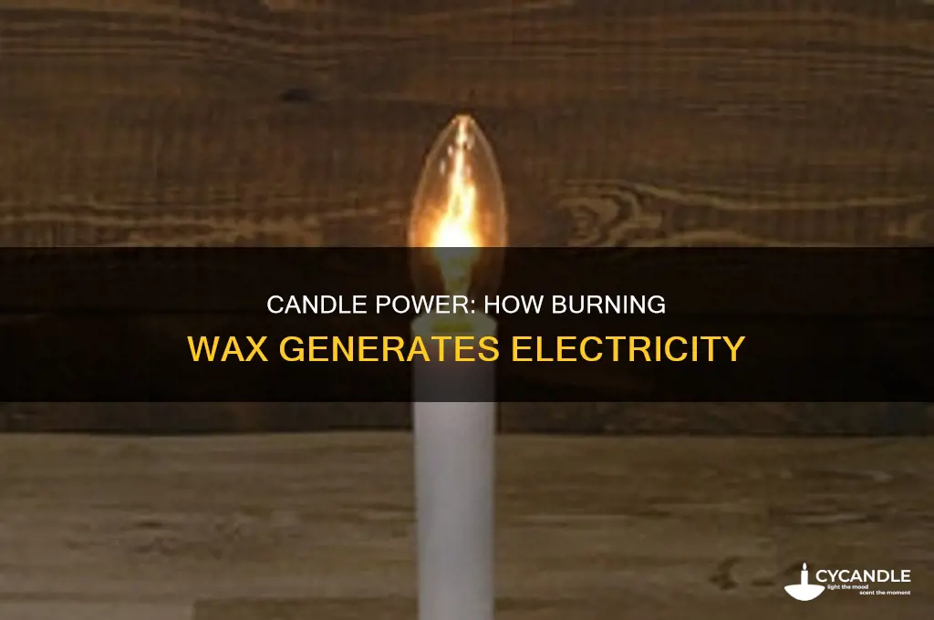 how burning candles produce electricity