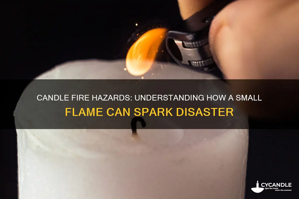 how can a candle start a fire