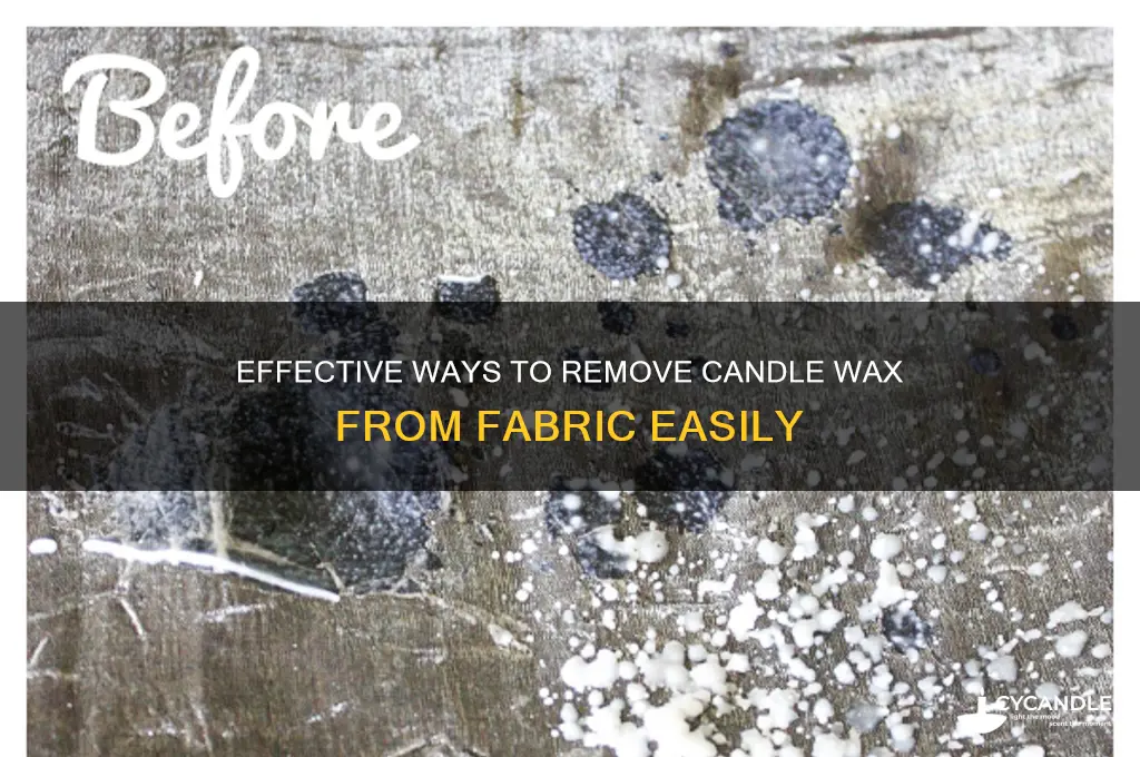 how can candle wax be removed from fabric