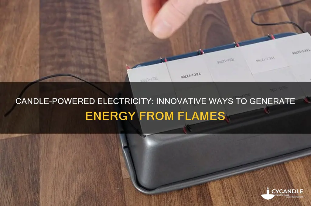how can candles make electricity