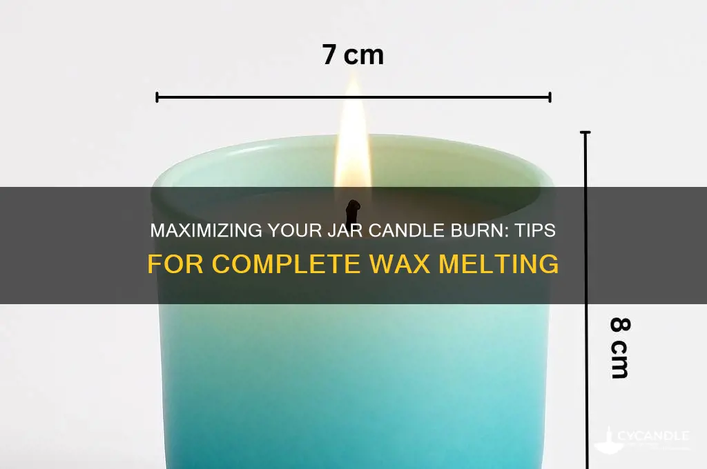 how can i burn the entire candle in a jar