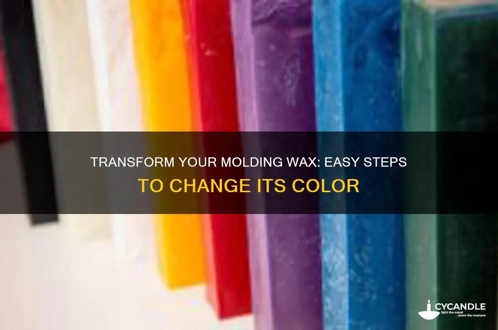 how can i change my molding wax color