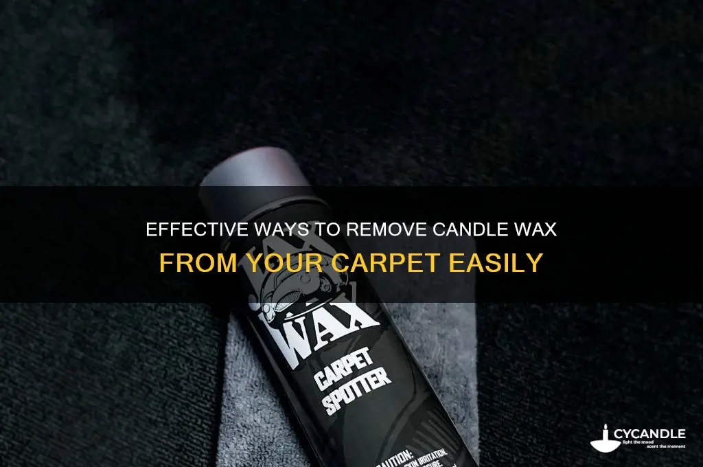 how can i clean candle wax off carpet