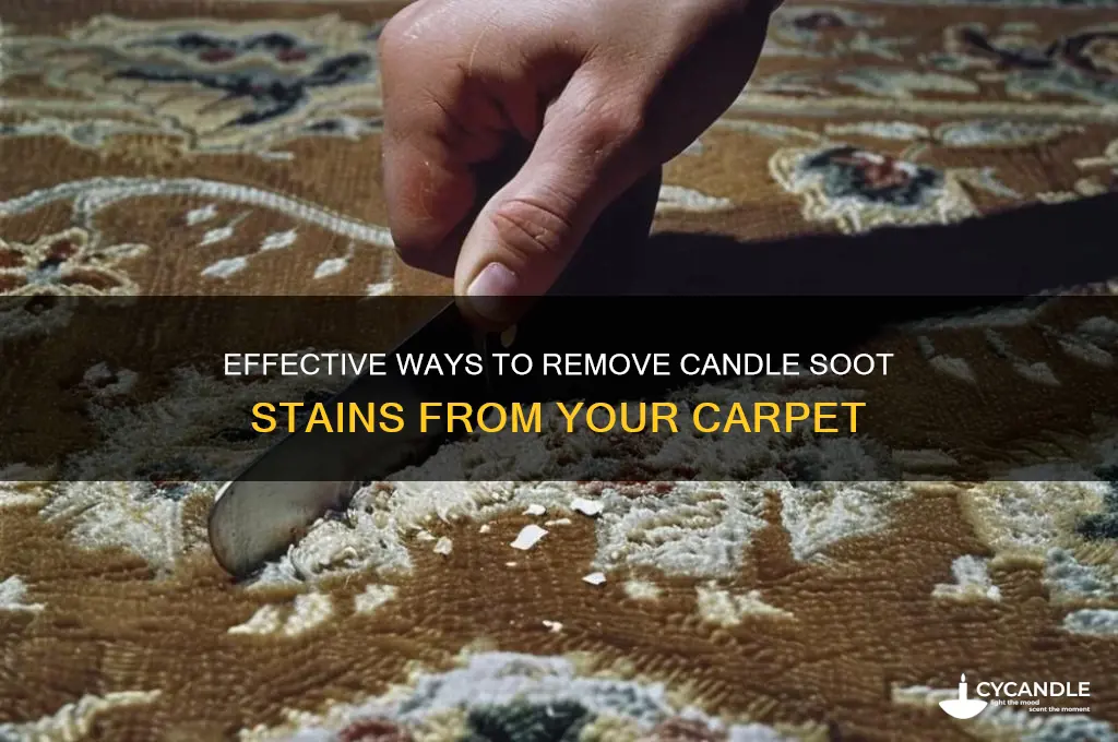 how can i get candle soot out of carpet