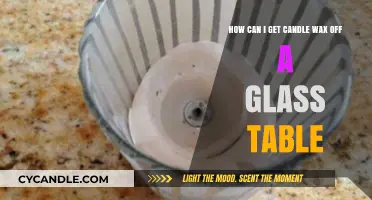 Easy Ways to Remove Candle Wax from Glass Tables