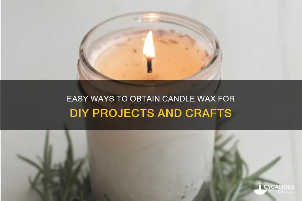 how can i get candle wax