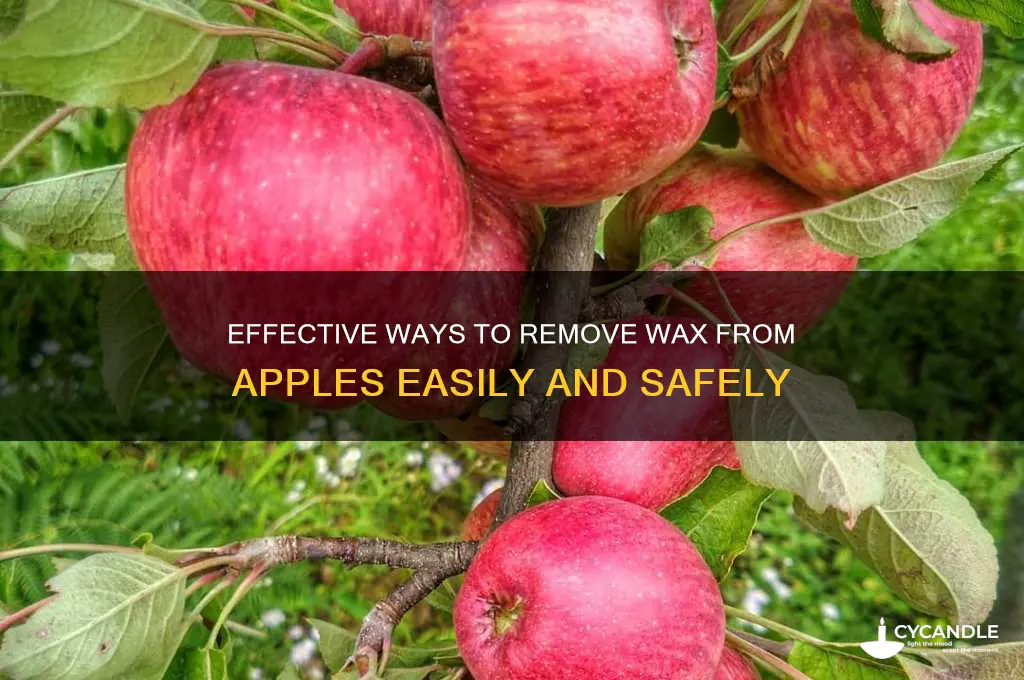 how can i get wax off apples
