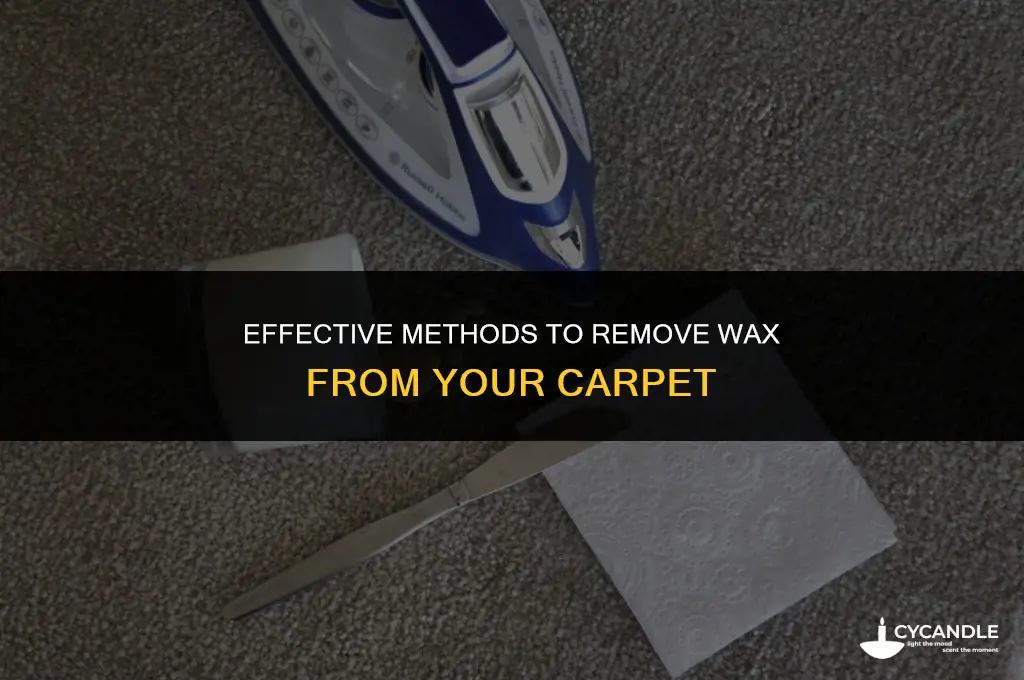 how can i get wax out of my carpet