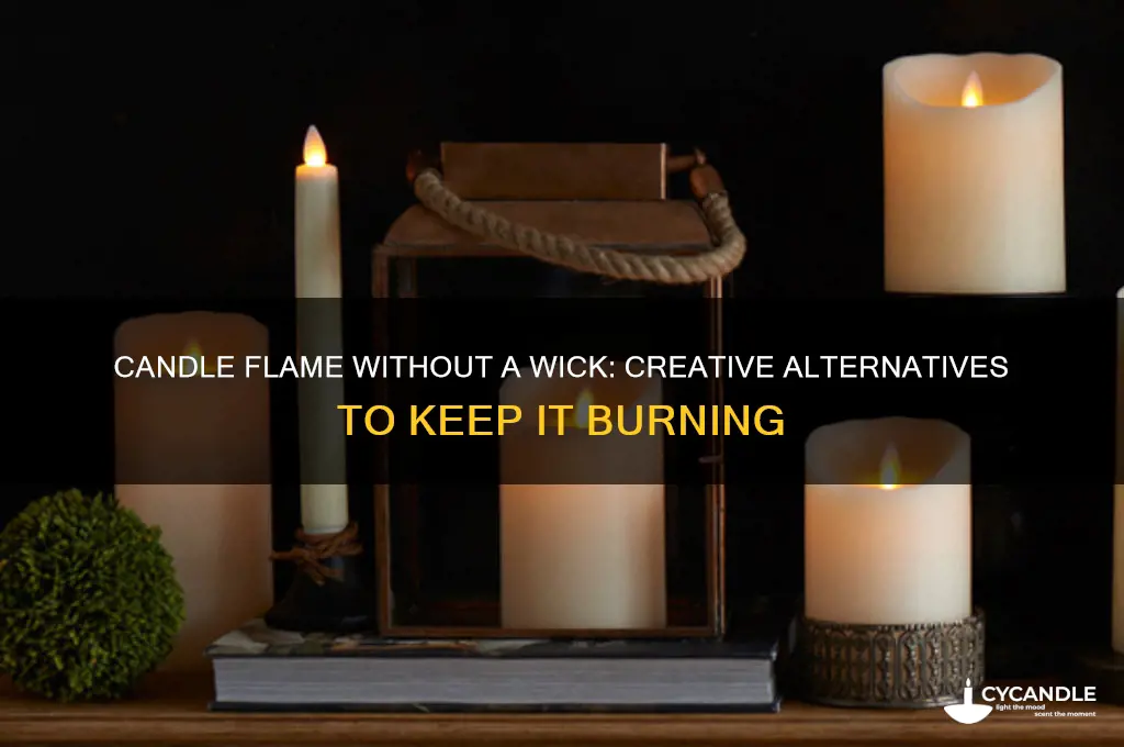 how can i keep burning a candle without a whick