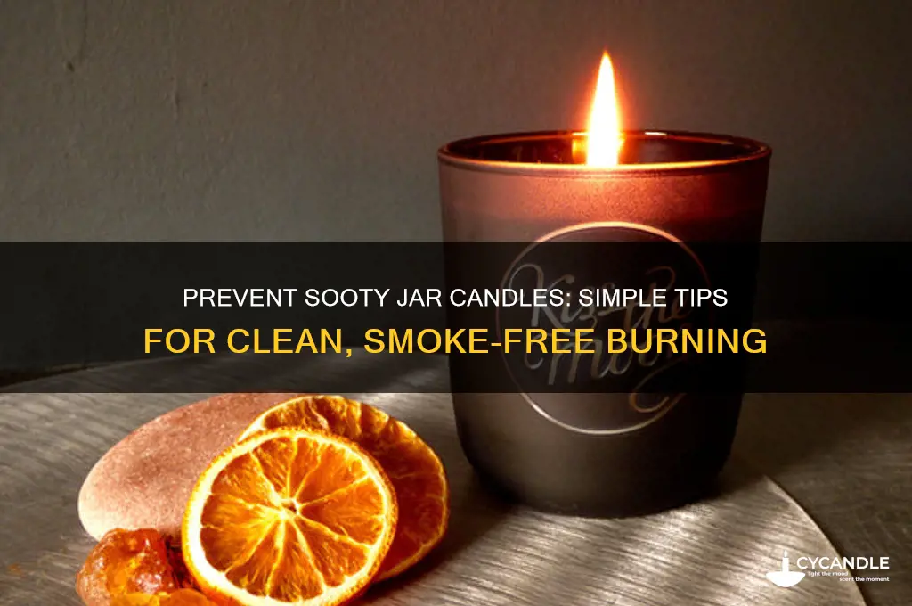how can i keep my jar candles from getting sooty