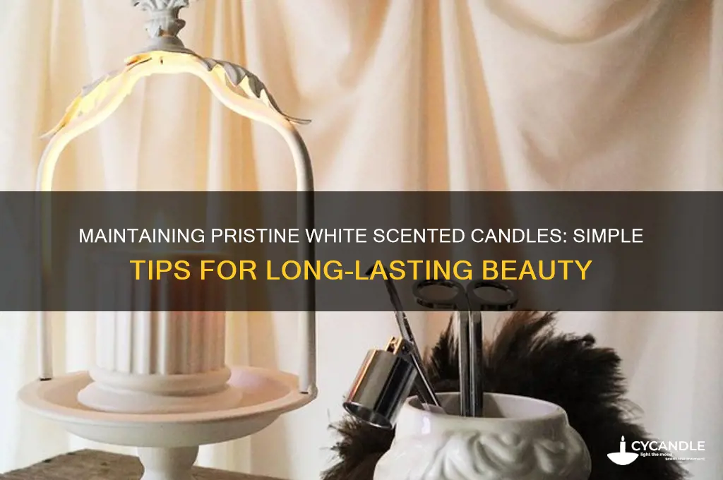 how can i keep my scented candles white