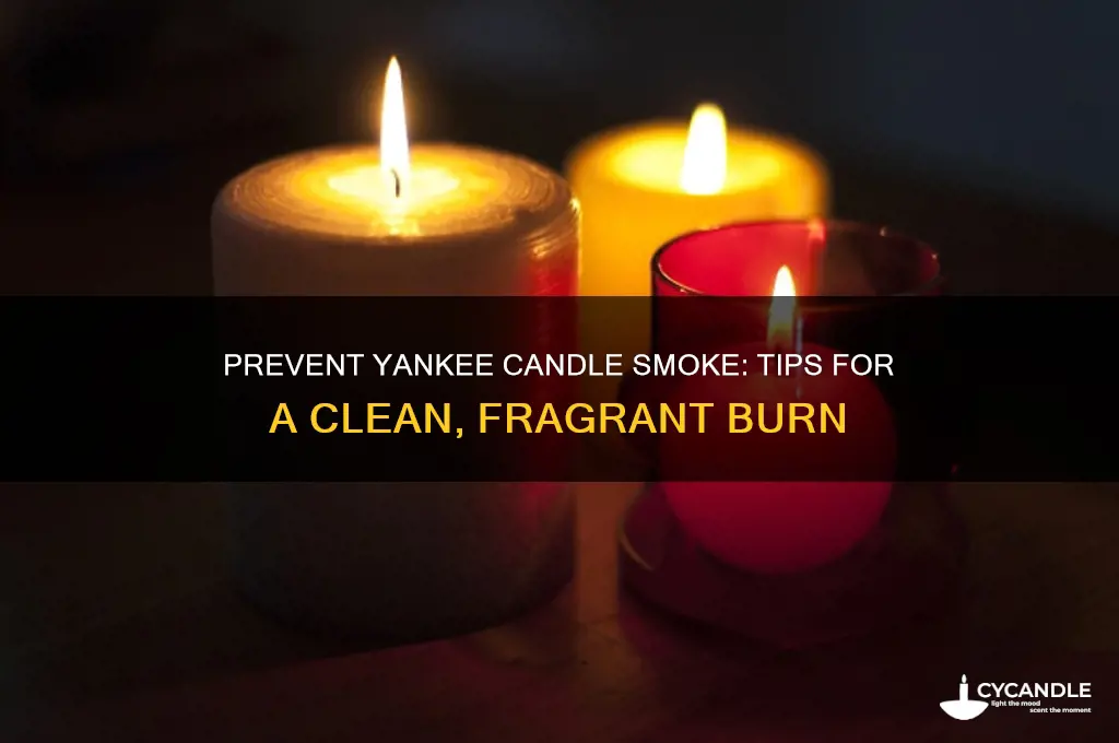 how can i keep my yankee candle from smoking