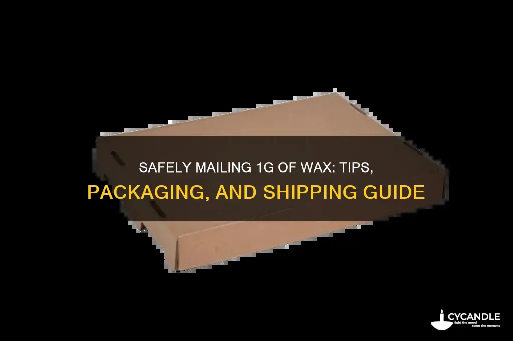 how can i mail 1g of wax
