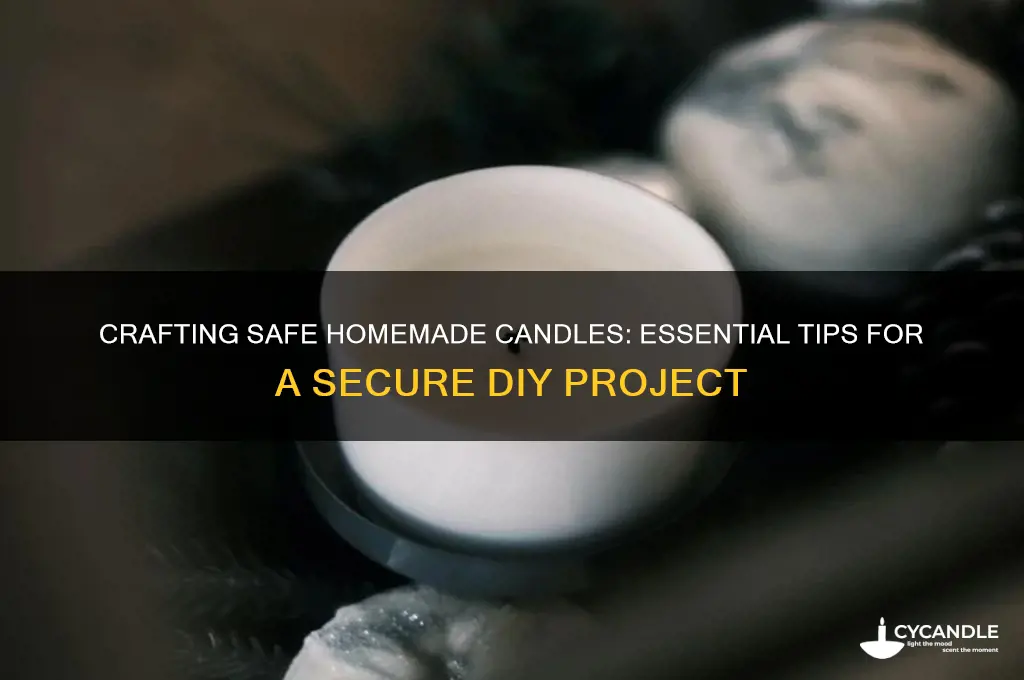 how can i make a candle safe at home