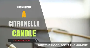 Crafting Citronella Candles: A Simple DIY Guide for Bug-Free Evenings