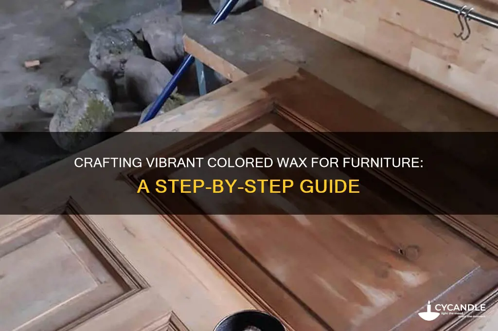 how can i make a colored wax for furniture
