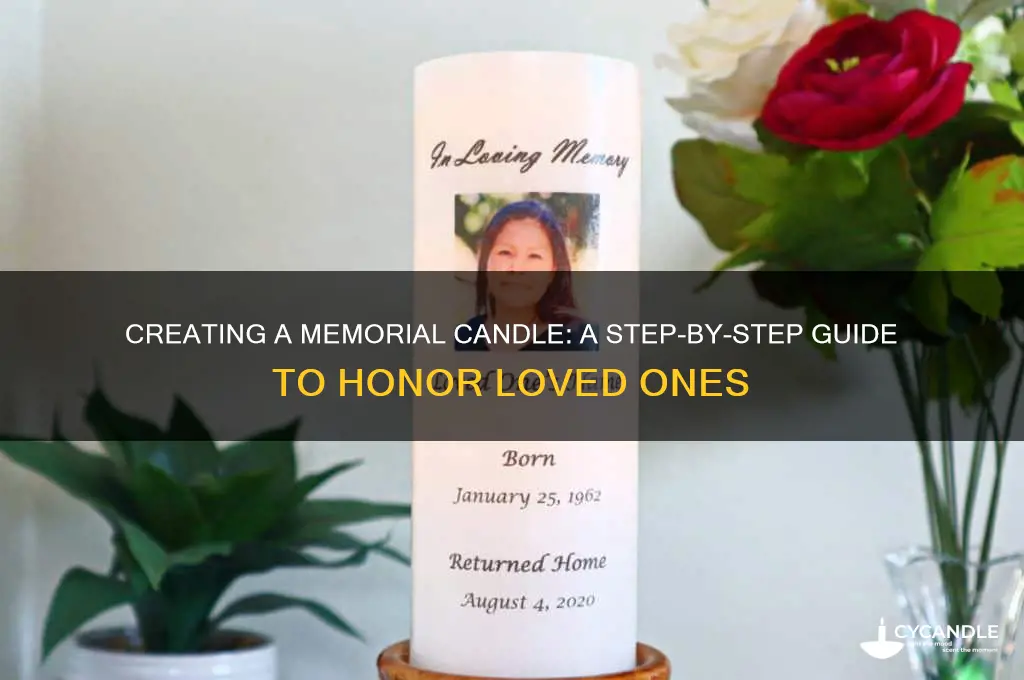 how can i make a memorial candle
