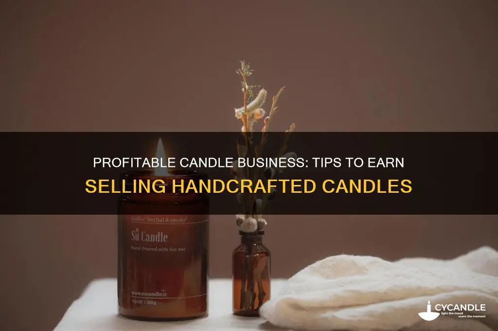 how can i make money selling candles
