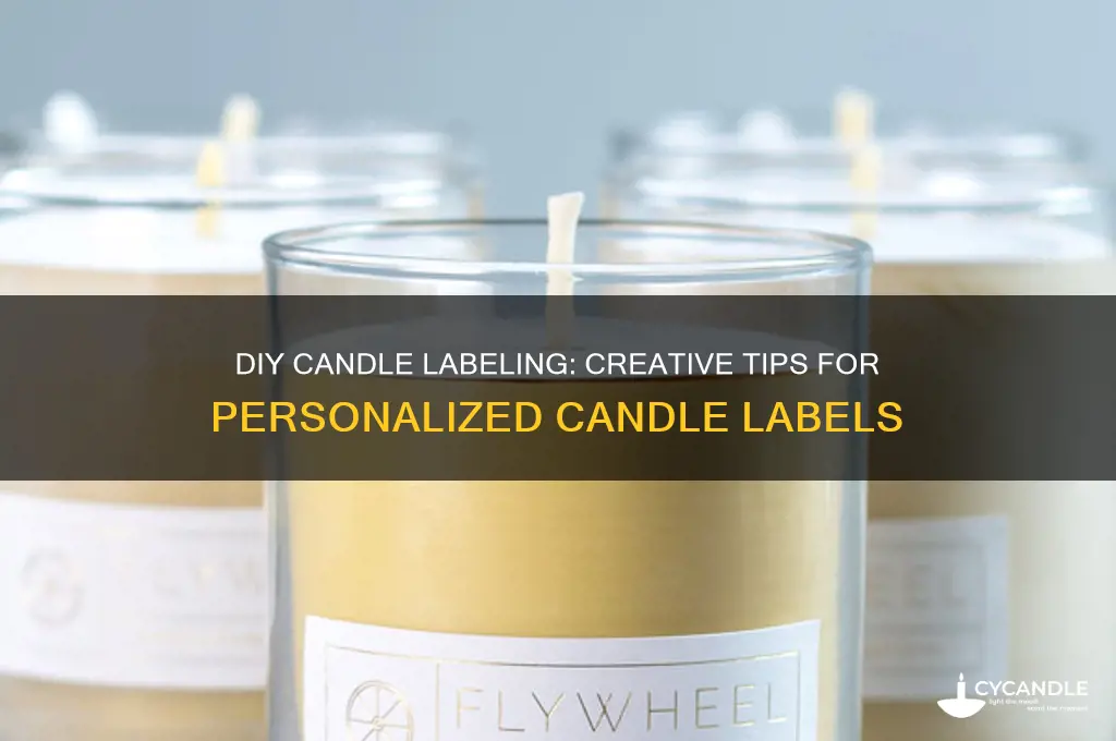 how can i make my own candle labels
