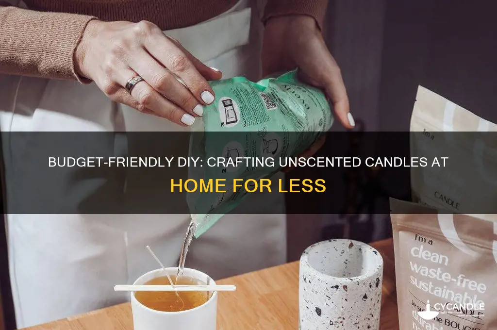 how can i make the cheapest non scented candle