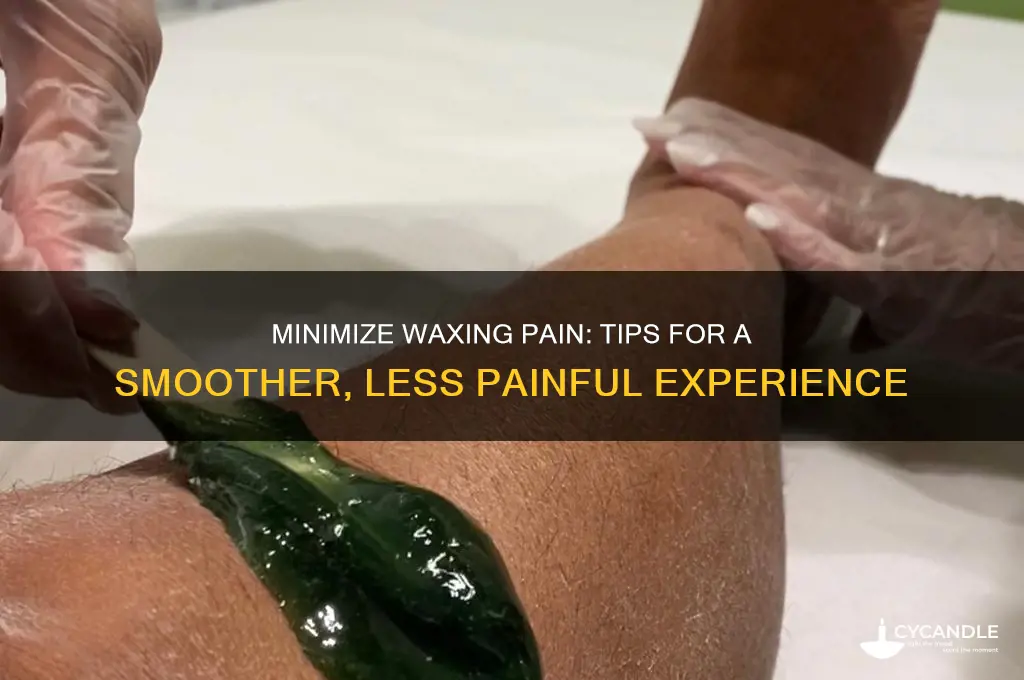 how can i make the waxing process less painful