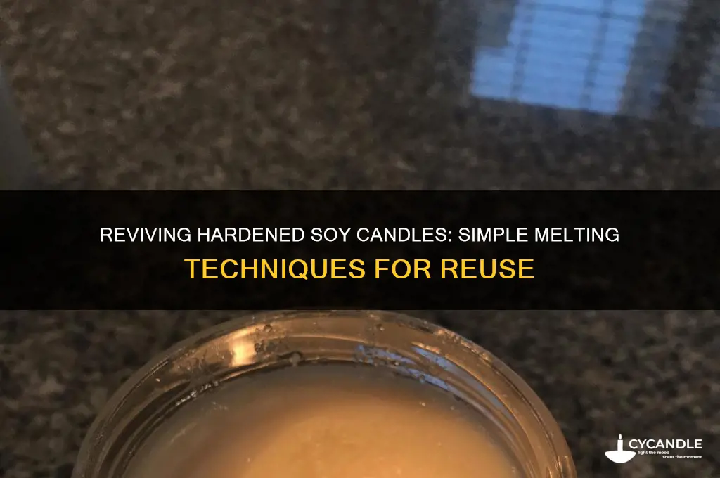 how can i melt soy candles already made