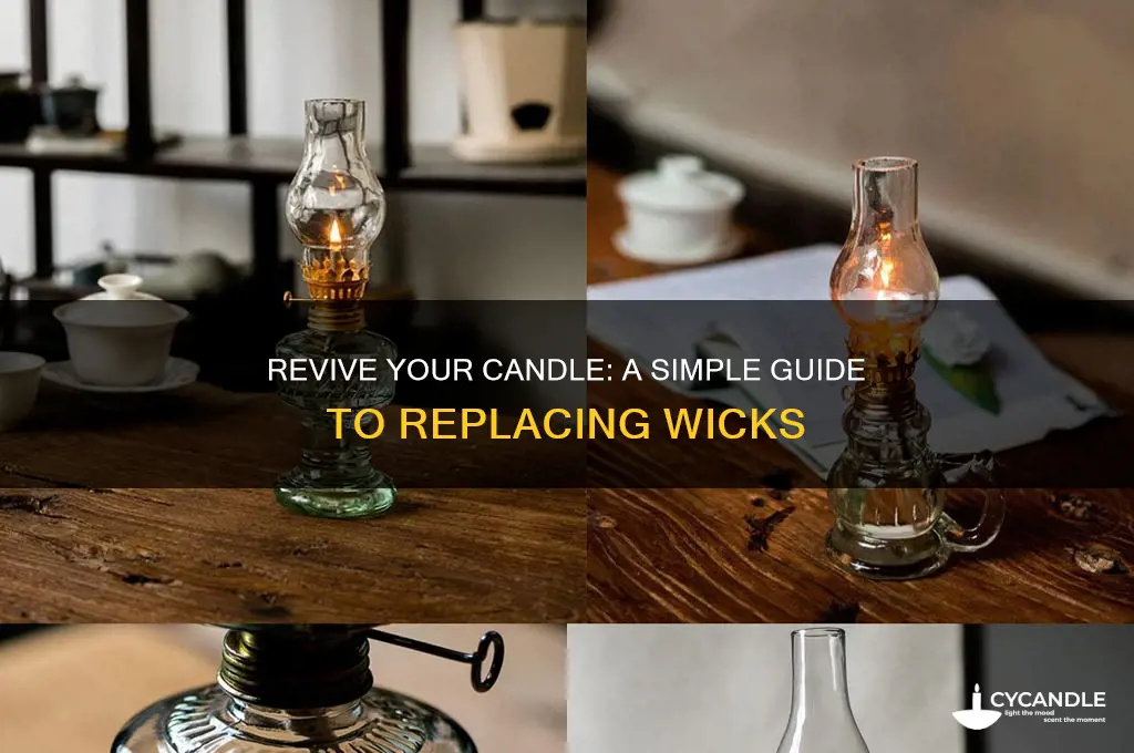 how can i put a new wick in a candle