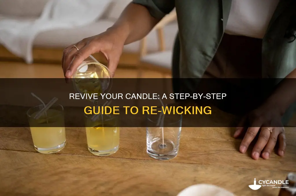 how can i re-wick a candle
