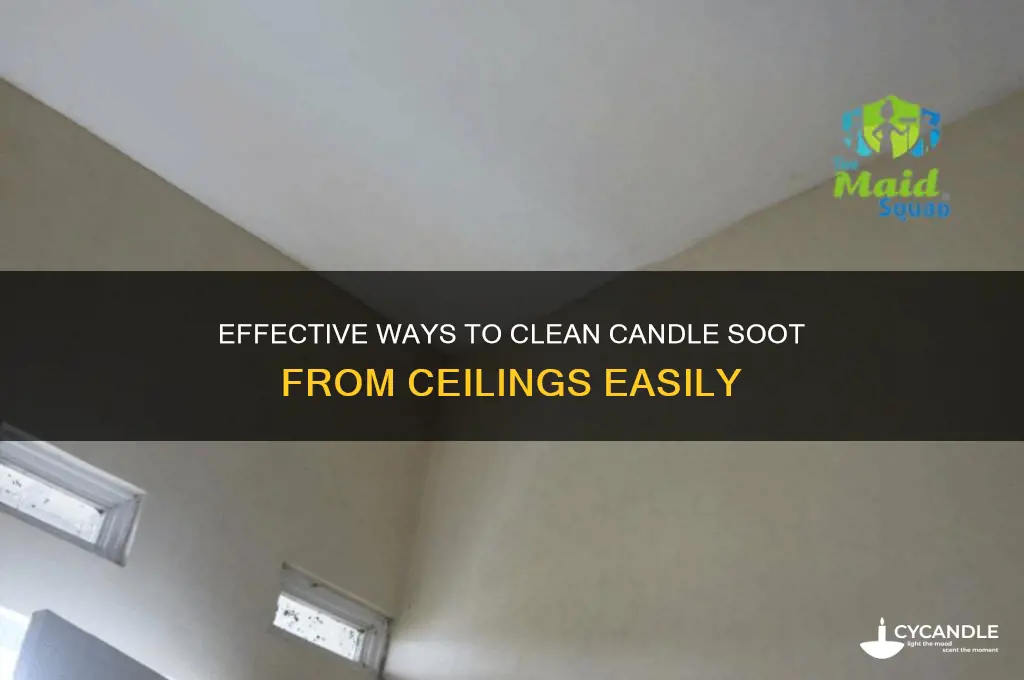 how can i remove candle soot from my ceiling