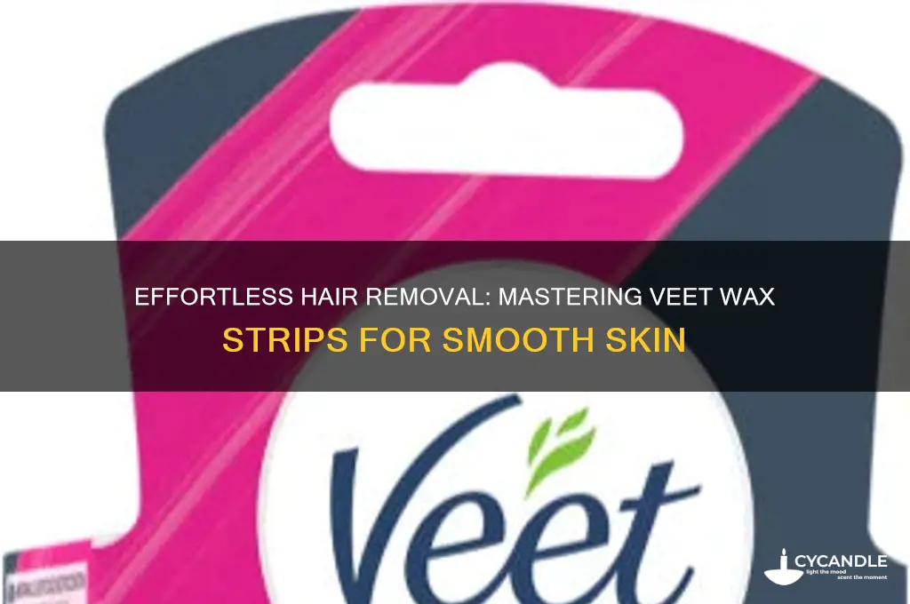 how can i use veet wax strips
