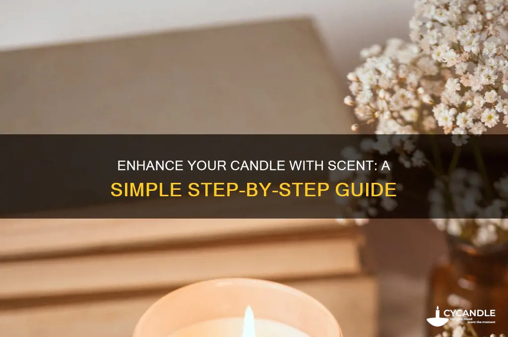 how can u add sent to a candle
