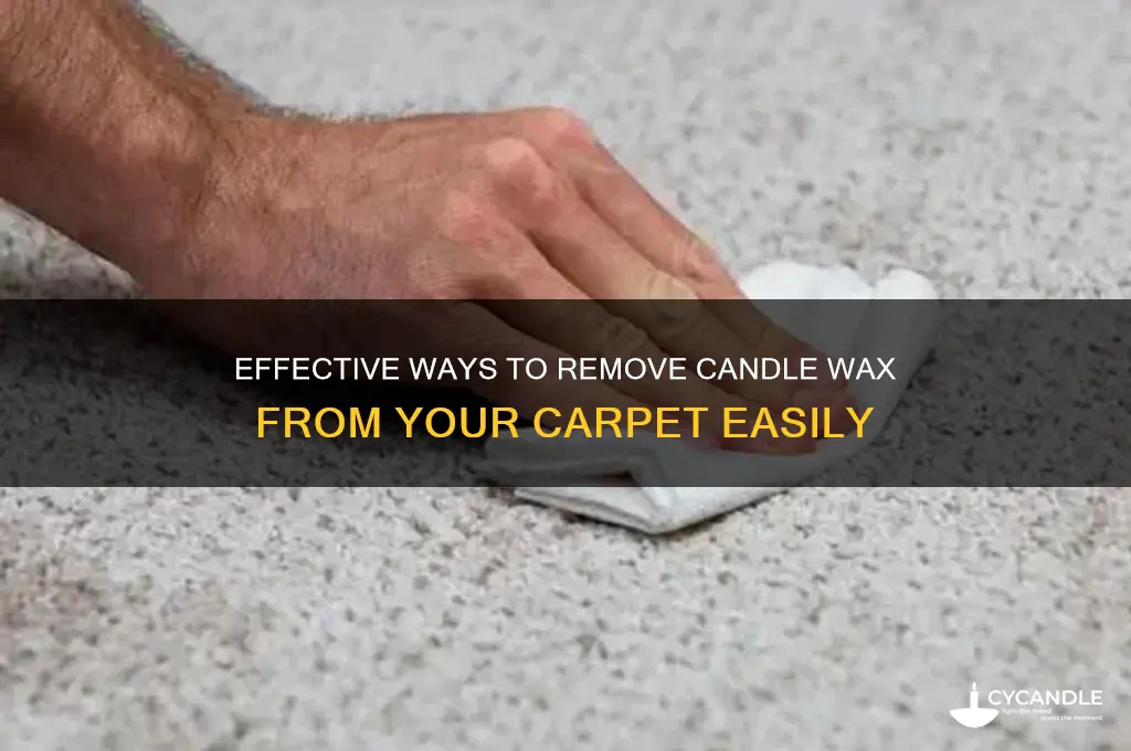 how can u get candle wax out of carpet