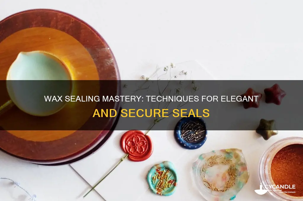 how can wax also seal