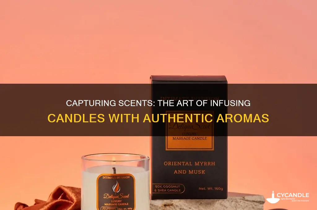 how can you capture a smell for a candle