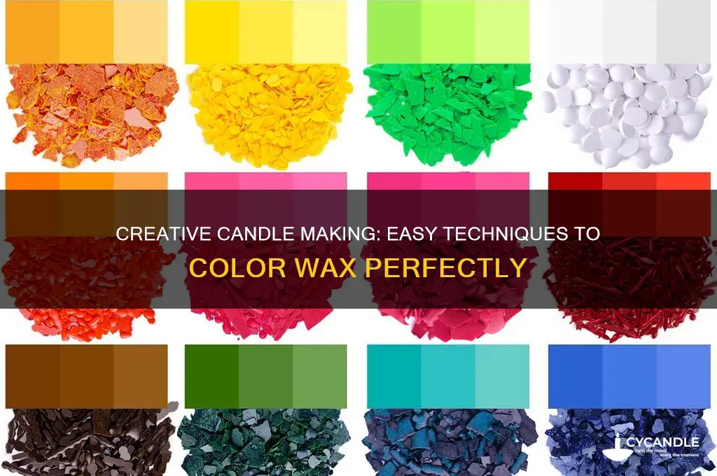 how can you color candle wax