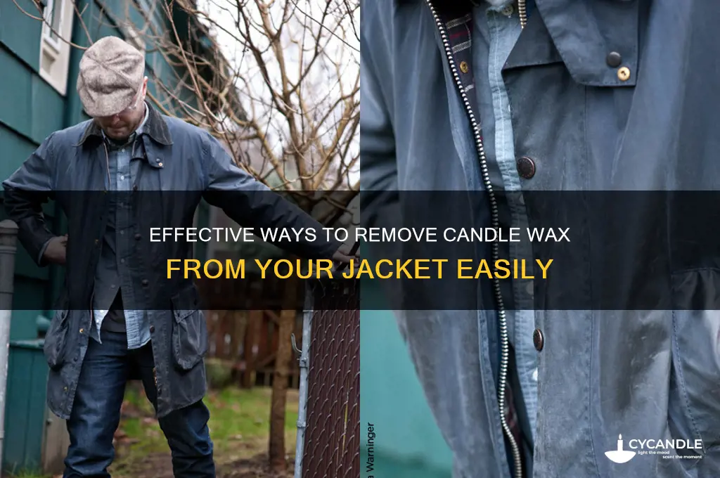 how can you get candle wax out of a jacket