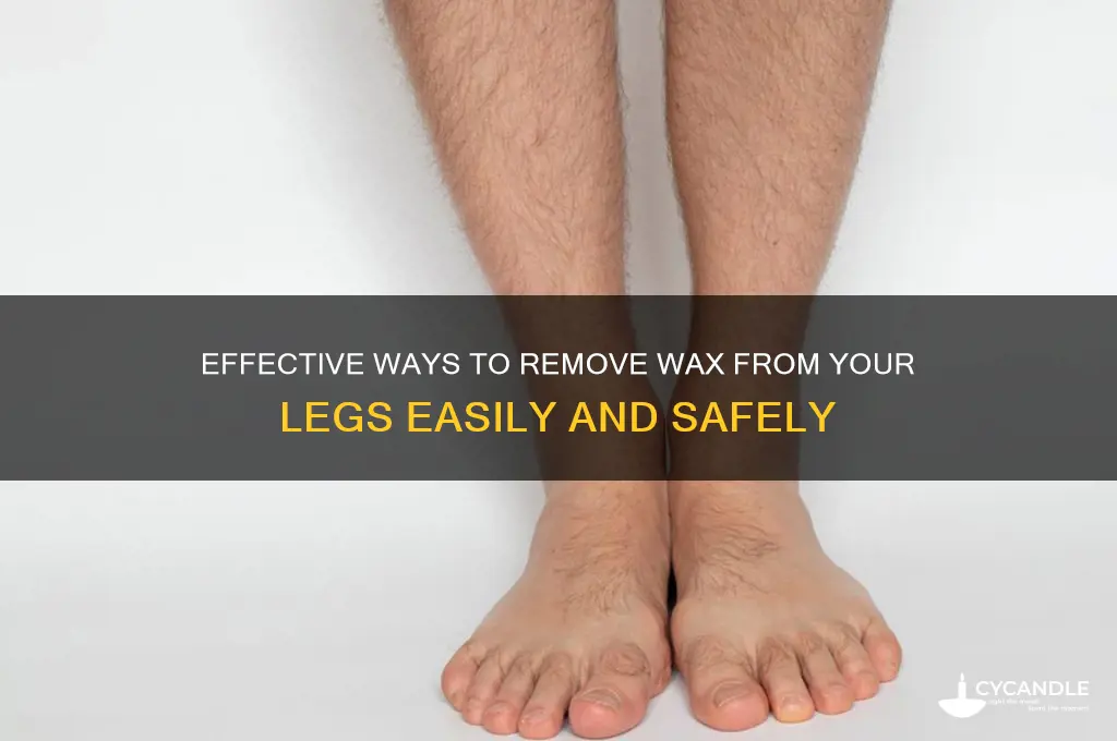 how can you get wax off your legs