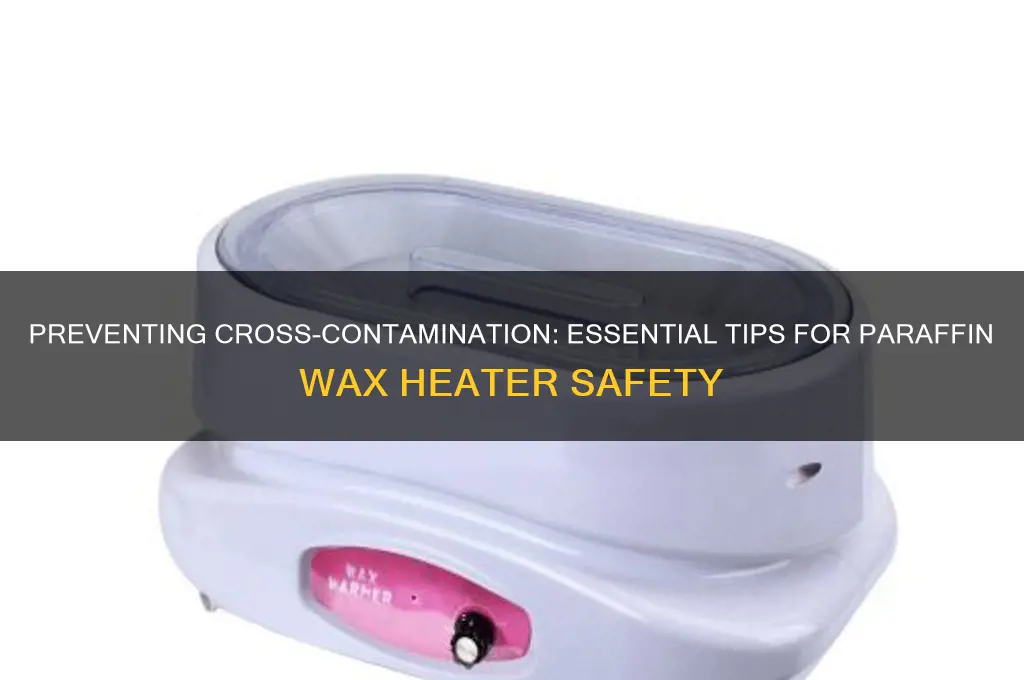 how can you prevent cross-contamination with a paraffin wax heater