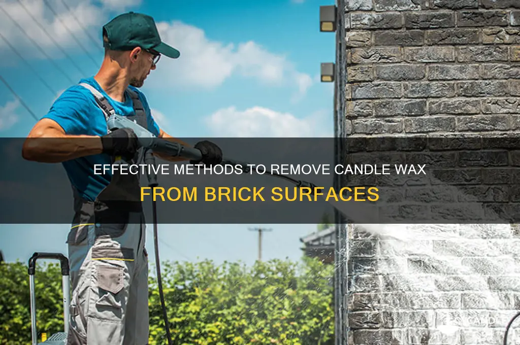 how can you remove candle wax from brick