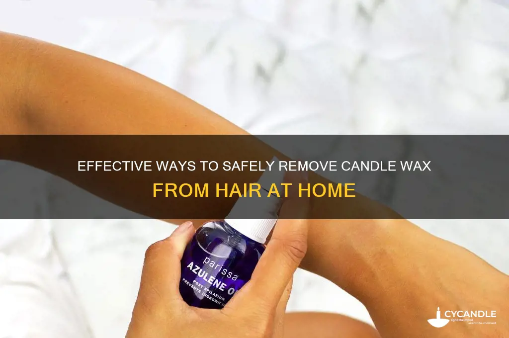 how can you remove csndle wax from hair