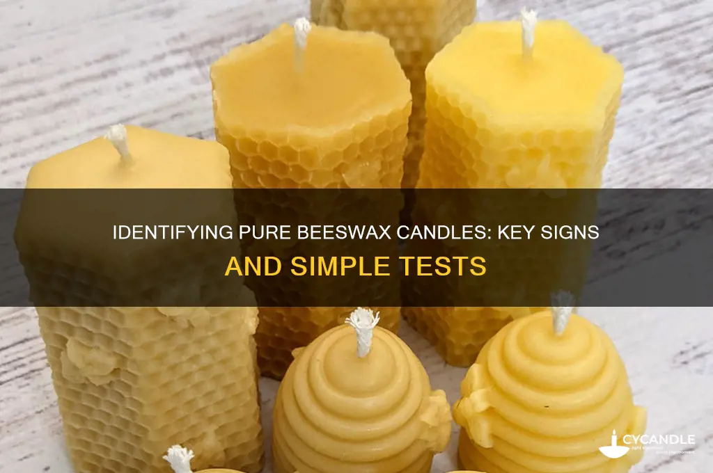 how can you tell if a candle is beeswax
