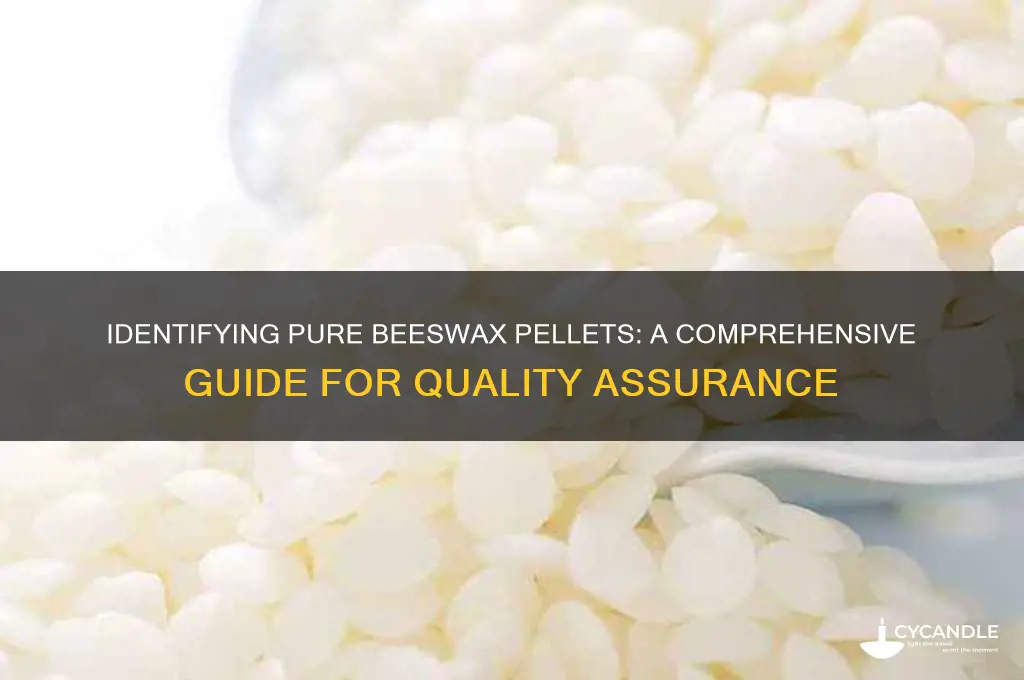 how can you tell pure beeswax pellets