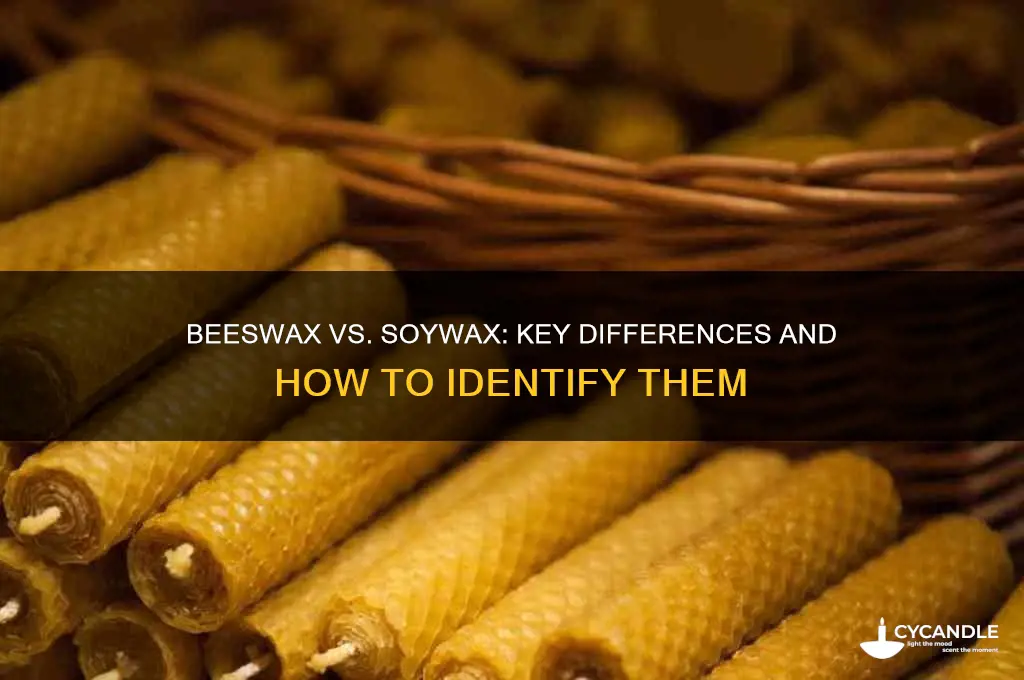 how can you tell the difference between beeswax and soywax