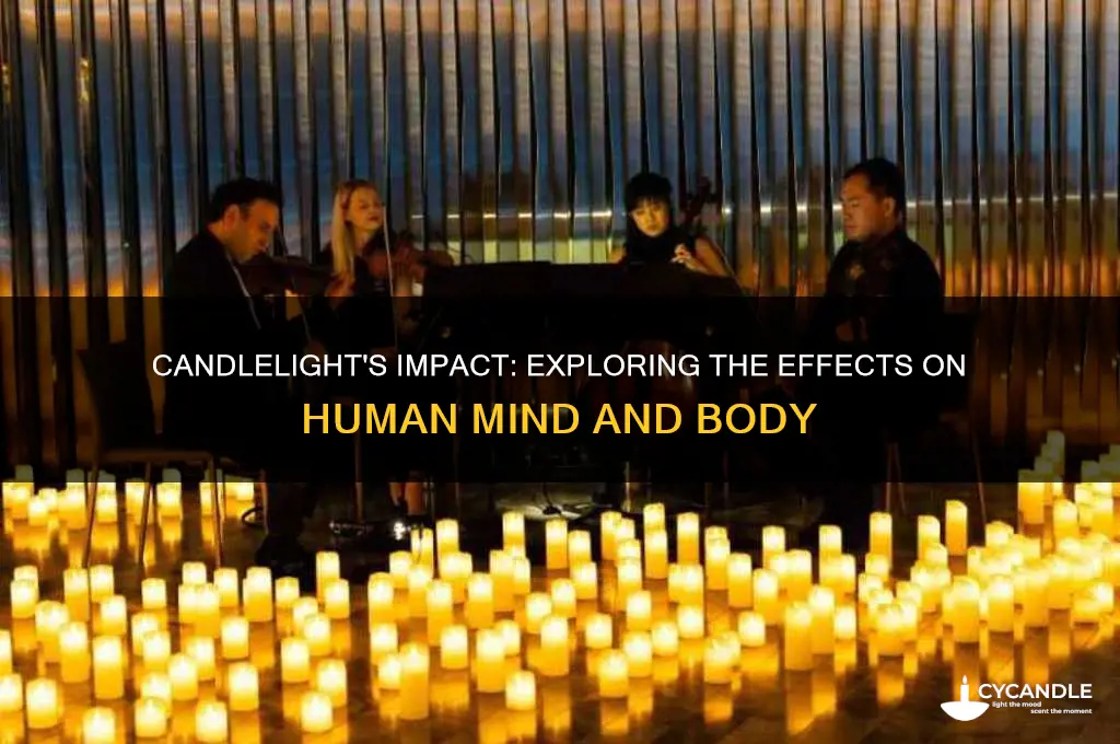 how candle light affects humans