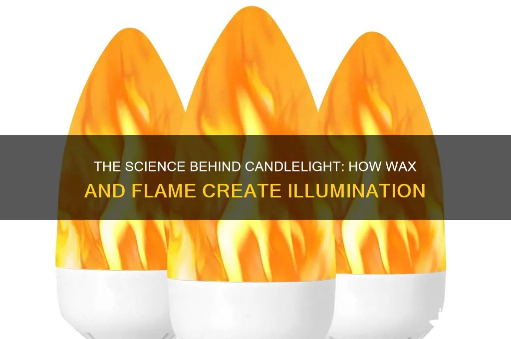 how candle produce light