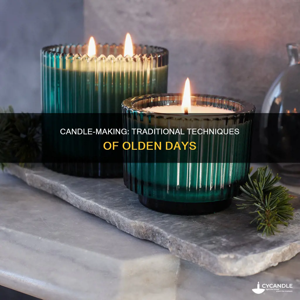 how candles were made in the olden days