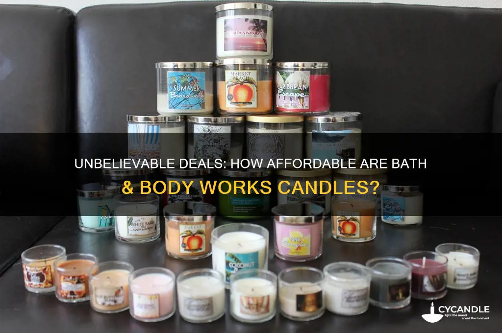 how cheap do bath and body candles get