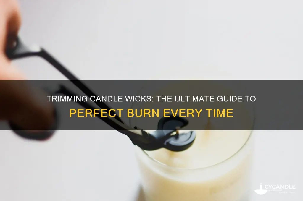 how close to trinew m candle wicks