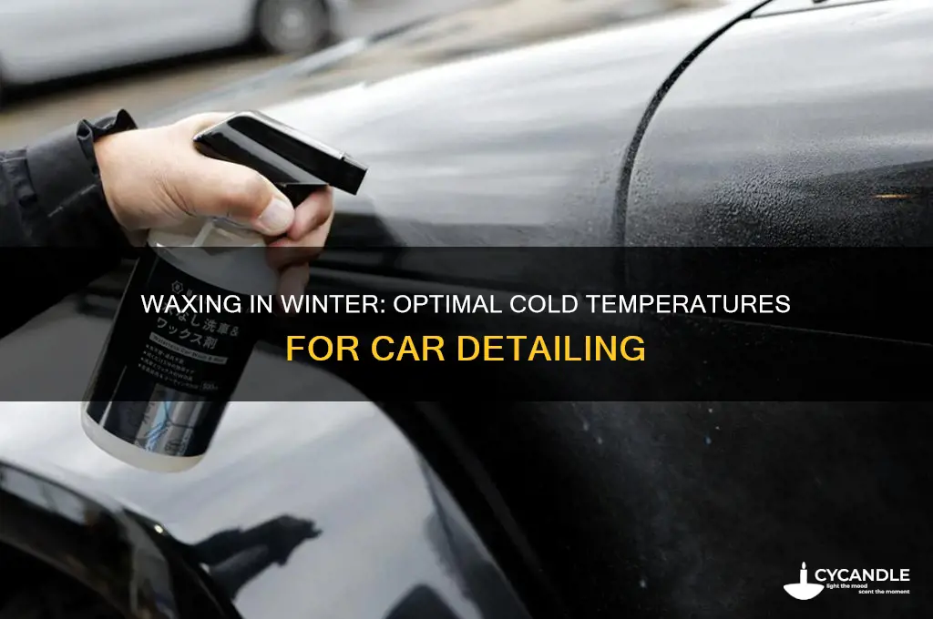 how cold can you still wax your car